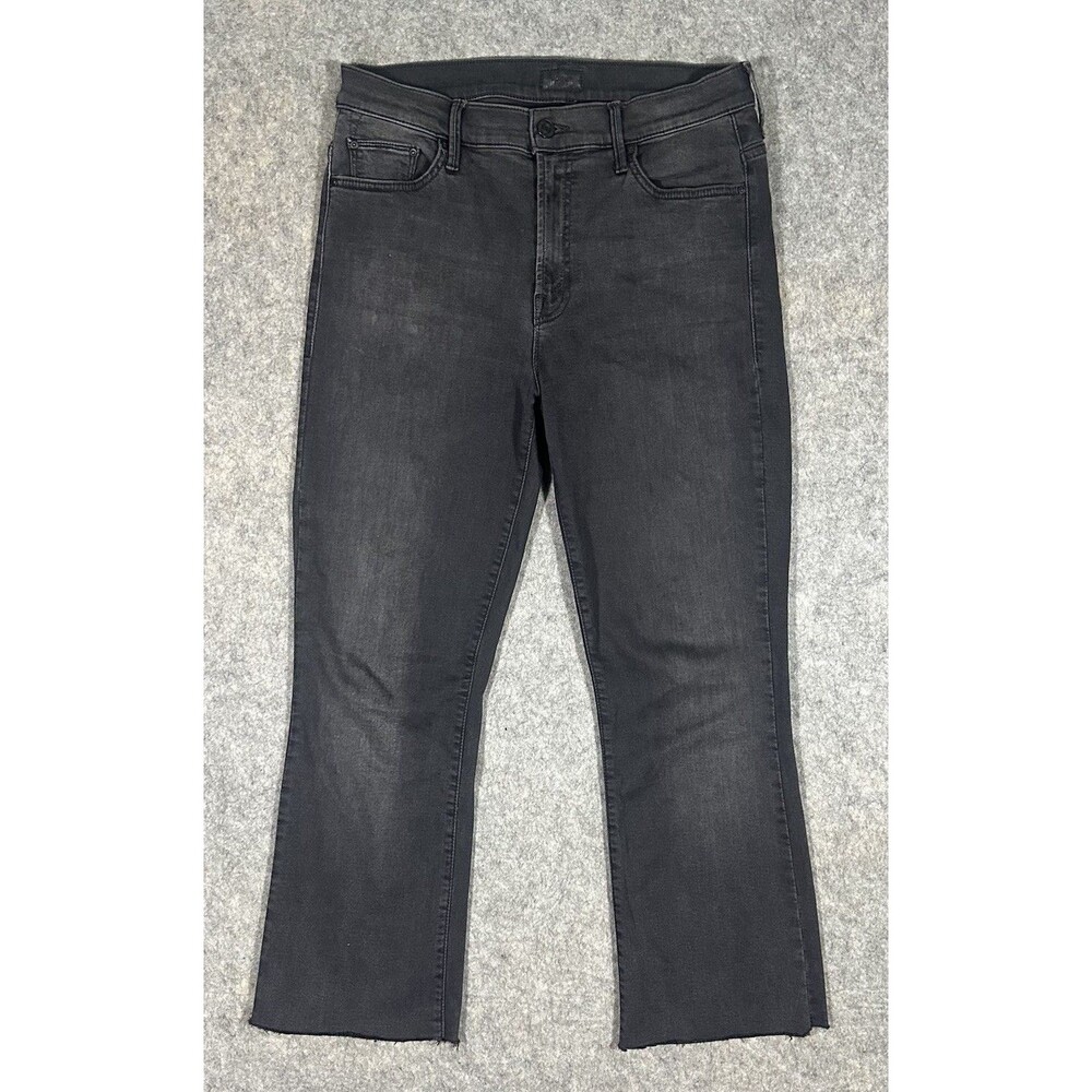 Mother The Insider Crop Jeans Women’s 28 Black Denim Proven Guilty Stretch
